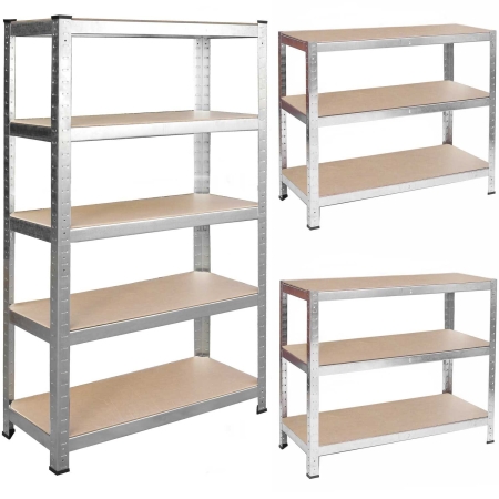 Regał metalowy, magazynowy, Humberg 4840, 75x30x150 cm