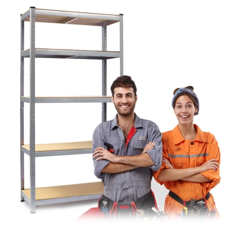 Regał metalowy, magazynowy, Humberg 4850, 120x45x205 cm