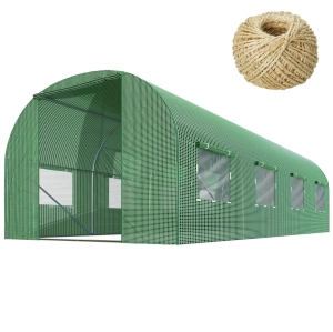 Tunel ogrodowy, wzmocniony, 10m2, 250x400x200 cm, zielony
