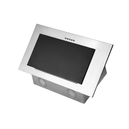 Okap kuchenny, kominowy, 60 cm, berdsen, inox, BT-209, srebrny