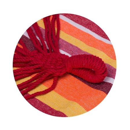 Hamak ogrodowy, Malaga Single, 100x200 cm, czerwony