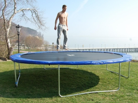 Osłona na sprężyny do trampoliny 374 cm, Neo-Sport, niebieski