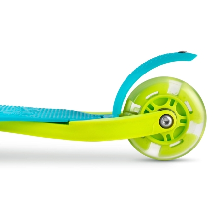 Hulajnoga trójkołowa, dla dzieci, led, luco, turkusowa