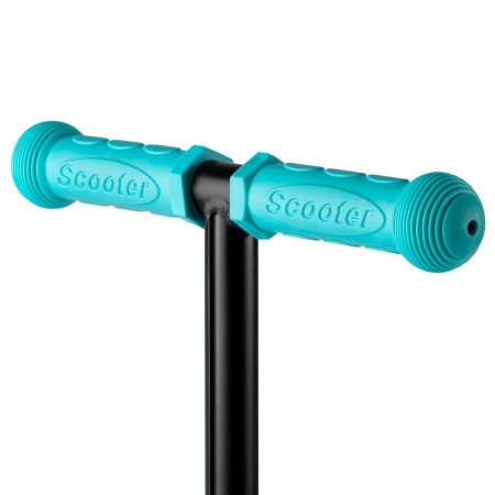 Hulajnoga trójkołowa, dla dzieci, led, luco, turkusowa