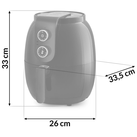 Frytkownica beztłuszczowa, BD-650, berdsen, 3,6 l