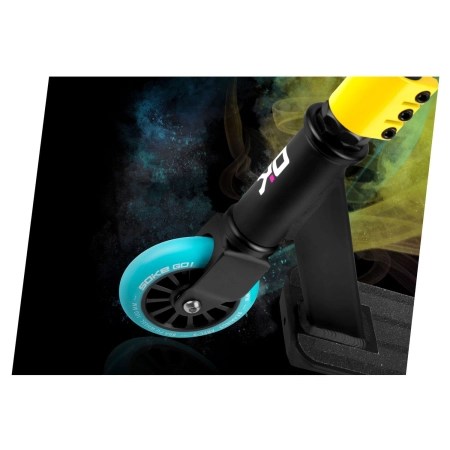 Hulajnoga dwukołowa, wyczynowa, SOKE GO!, żółto-niebieska