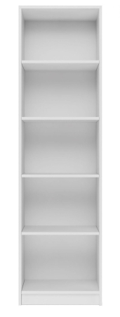 Regał, klasyczny, szafka do biura, pokoju, R50, 50x30x171 cm, biel, mat