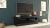Szafka pod telewizor, stolik rtv, deko, 140x40x45 cm, czerń, połysk
