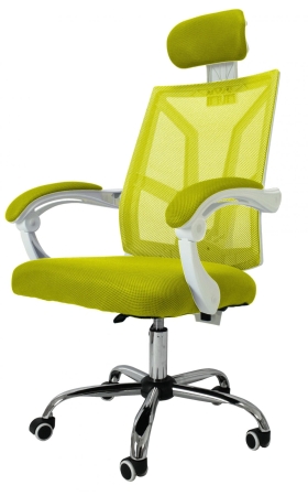 Fotel biurowy, ergonomiczny, obrotowy, scorpio, zielony