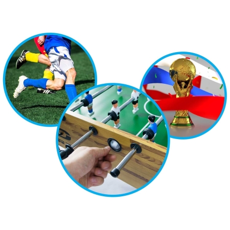 Duży stół do gry w piłkarzyki, Neo-sport, 121x61x80 cm