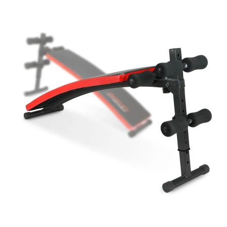 Ławeczka skośna do ćwiczeń, Neo-Sport, 133x32x73 cm, czarny