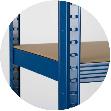 Regał metalowy, magazynowy, Humberg 4842, 75x30x150 cm, niebieski