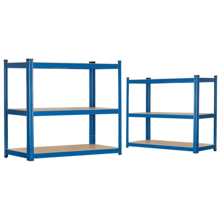 Regał metalowy, magazynowy, Humberg 4842, 75x30x150 cm, niebieski