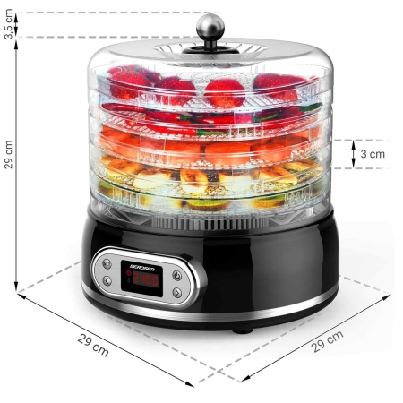 Suszarka spożywcza, do grzybów, owoców  i warzyw, wyświetlacz, 400W, 10L