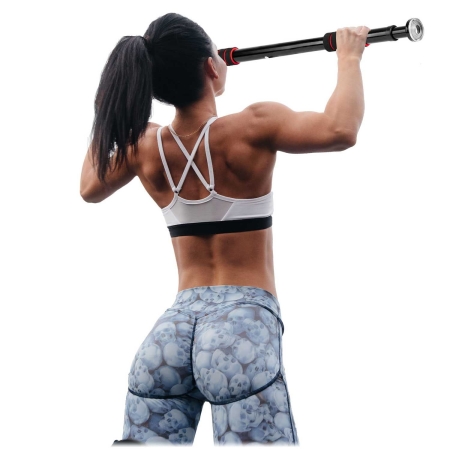 Drążek do ćwiczeń, rozporowy, Neo-Sport, 60-85 cm