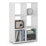 Regał otwarty do pokoju, ETAP, 66x30x100 cm, biel, mat