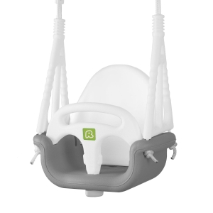 Huśtawka kubełkowa, 3w1, Ricokids, szaro-biała