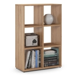 Regał otwarty do pokoju, ETAP, 66x30x100 cm, dąb, mat