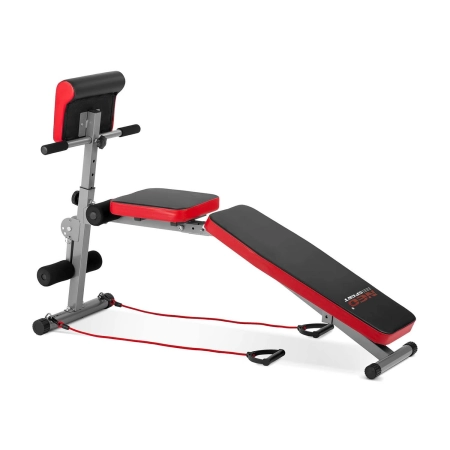 Ławeczka do ćwiczeń łamana, modlitewnik, Neo-Sport, 134x33x103 cm, czarny