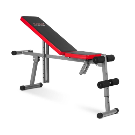 Ławeczka do ćwiczeń, łamana, Neo-Sport, 136x34x51 cm, czarny