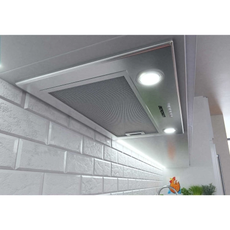 Okap kuchenny, do zabudowy, 60 cm, inox, BE-50, kolor srebrny