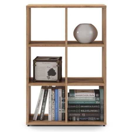 Regał otwarty do pokoju, ETAP, 66x30x100 cm, dąb, mat