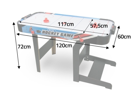 Duży stół do cymbergaja, składany, Neo-Sport, 120x60x72 cm