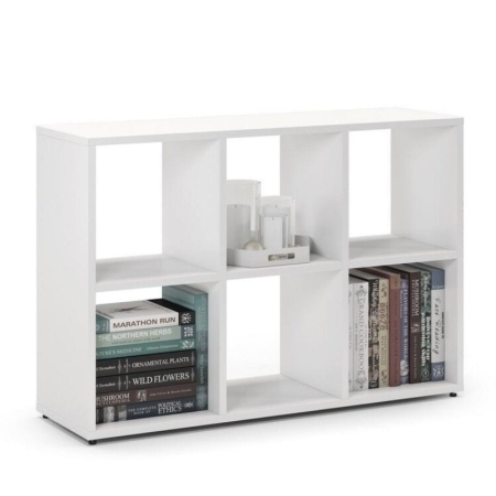 Regał otwarty do pokoju, ETAP, 100x30x66 cm, biel, mat