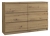 Komoda do sypialni, salonu, M6, 120x30x77 cm, dąb artisan