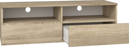 Szafka pod telewizor, stolik rtv, rumba, 120x40x38 cm, dąb sonoma
