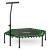 Trampolina fitness, z uchwytem, Neo-Sport, 127x118 cm, zielony