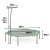 Trampolina fitness, z uchwytem, Neo-Sport, 127x118 cm, zielony