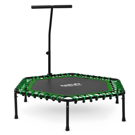 Trampolina fitness, z uchwytem, Neo-Sport, 127x118 cm, zielony