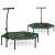 Trampolina fitness, z uchwytem, Neo-Sport, 127x118 cm, zielony