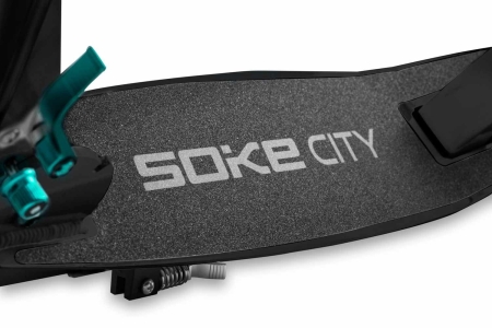 Hulajnoga dwukołowa, Soke City, czarno-turkusowa