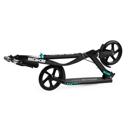 Hulajnoga dwukołowa, Soke City, czarno-turkusowa