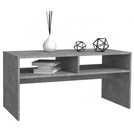 Ława, stolik do salonu, mesa, 90x51x41 cm, beton, mat