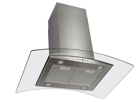 Okap kuchenny, wyspowy, 90 cm, Berdsen, BT-224, inox