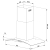 Okap kuchenny, wyspowy, 90 cm, Berdsen, BT-224, inox