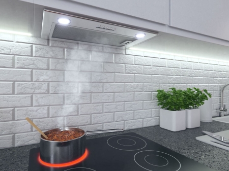 Okap kuchenny, podszafkowy, 52 cm, Berdsen, BT-231, inox