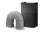 Okap kuchenny, wyspowy, 90 cm, Berdsen, BT-225, czarny