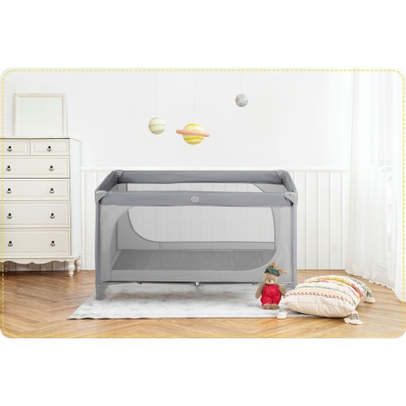 Łóżeczko turystyczne, składane, 65x125x78, szary