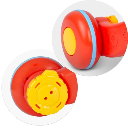 Pchacz, stolik edukacyjny, 2w1, Ricokids, biało-czerwony