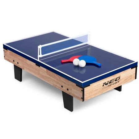 Stół do gry, multi, 4w1, drewniany, Neo-sport, 80x43x30cm