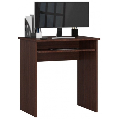 Małe biurko komputerowe, DESKO, 68x51x74 cm, wenge, mat