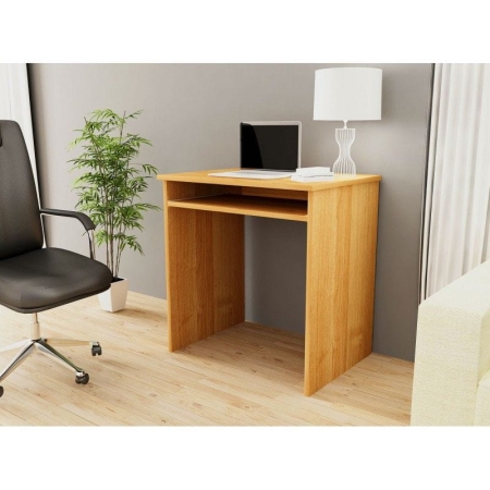 Małe biurko komputerowe, DESKO, 68x51x74 cm, olcha, mat
