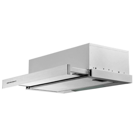 Okap kuchenny teleskopowy, podszafkowy, Berdsen, 60x46x16 cm, inox