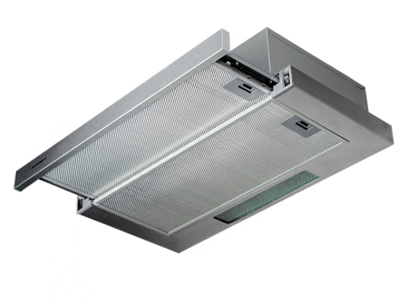 Okap kuchenny teleskopowy, podszafkowy, Berdsen, 60x46x16 cm, inox