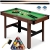 Duży stół do gry w bilard, Neo-sport, 122x61x76 cm, ciemny brąz
