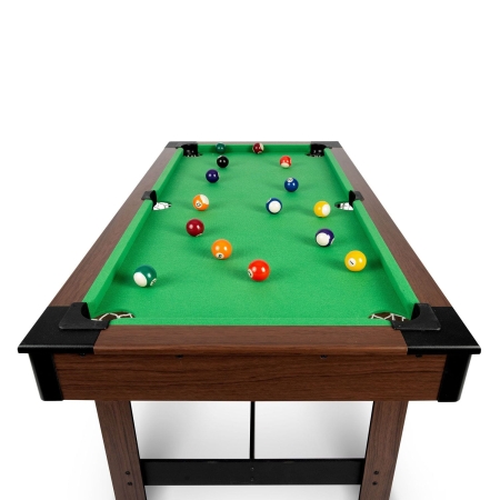 Duży stół do gry w bilard, Neo-sport, 122x61x76 cm, ciemny brąz